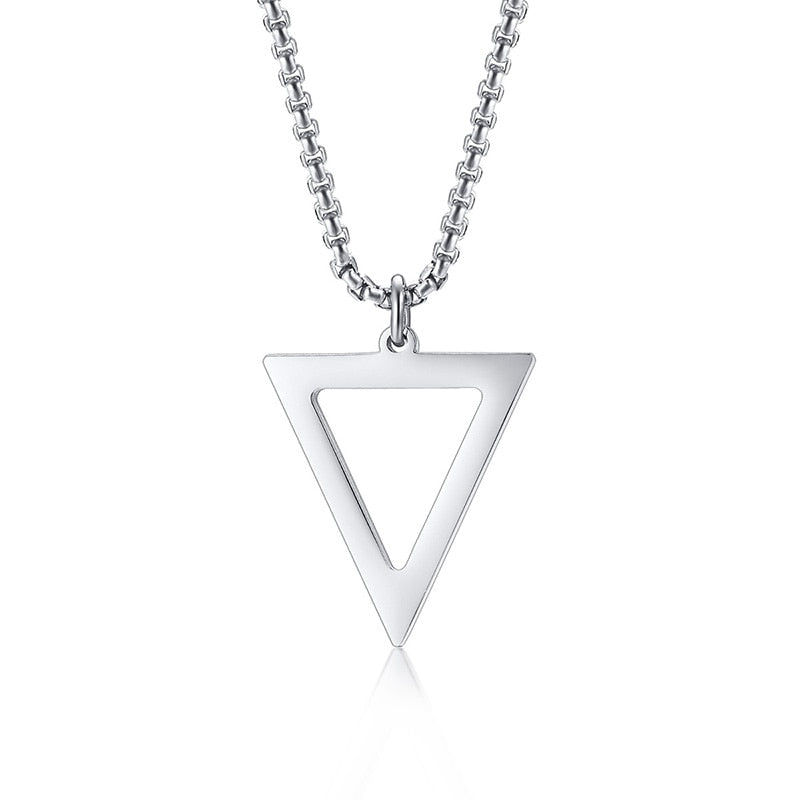 Colar TRIANGLE 0 Blueen Store Prateado