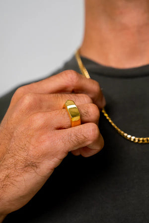 Anel Bullet Banhado a Ouro 18k ANEL 98 Blueen Store 