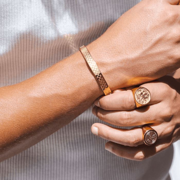 Anel Bússola Banhado a Ouro 18k ANEL 11 Blueen Store 