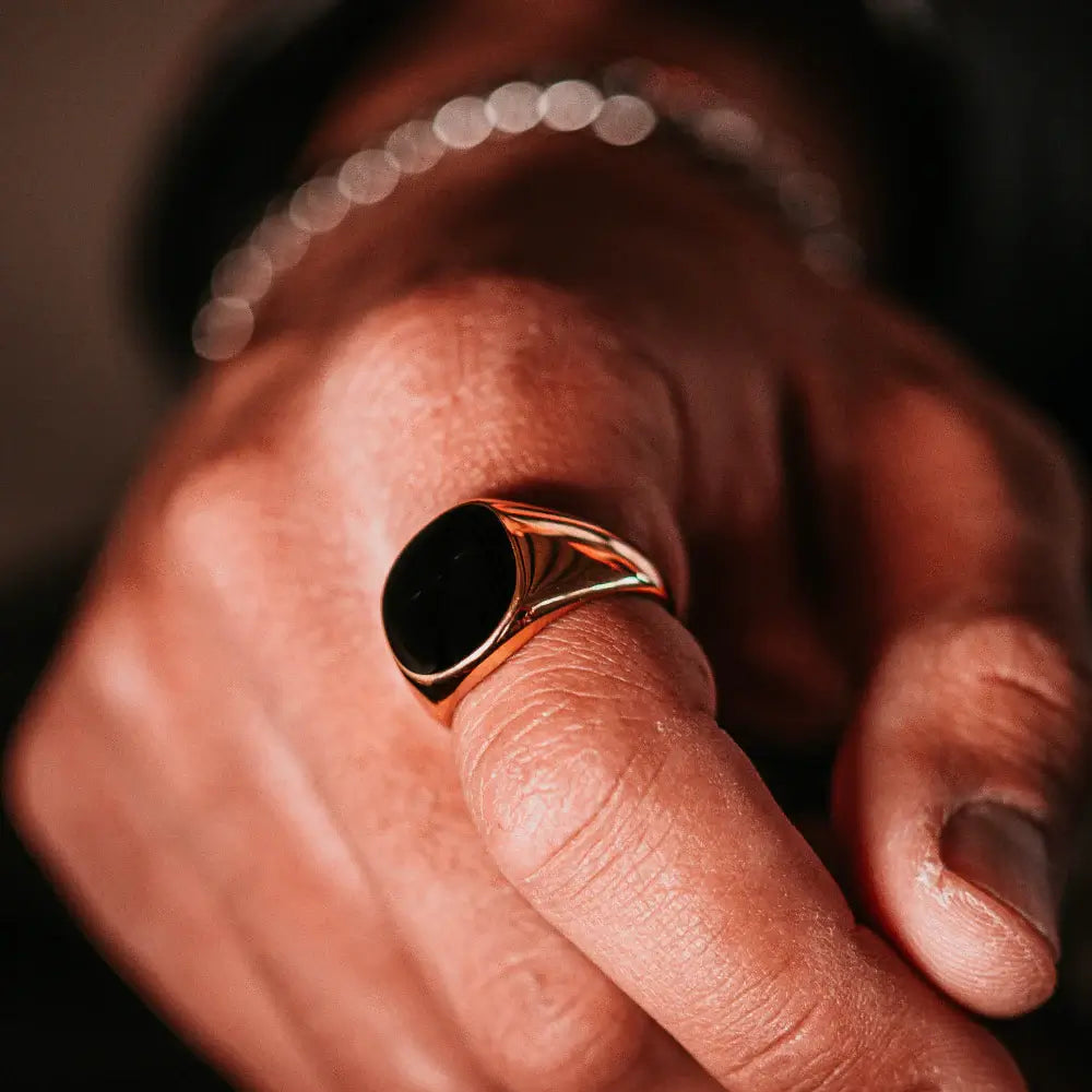 Anel Comander Gold ANEL 13 Blueen Store 