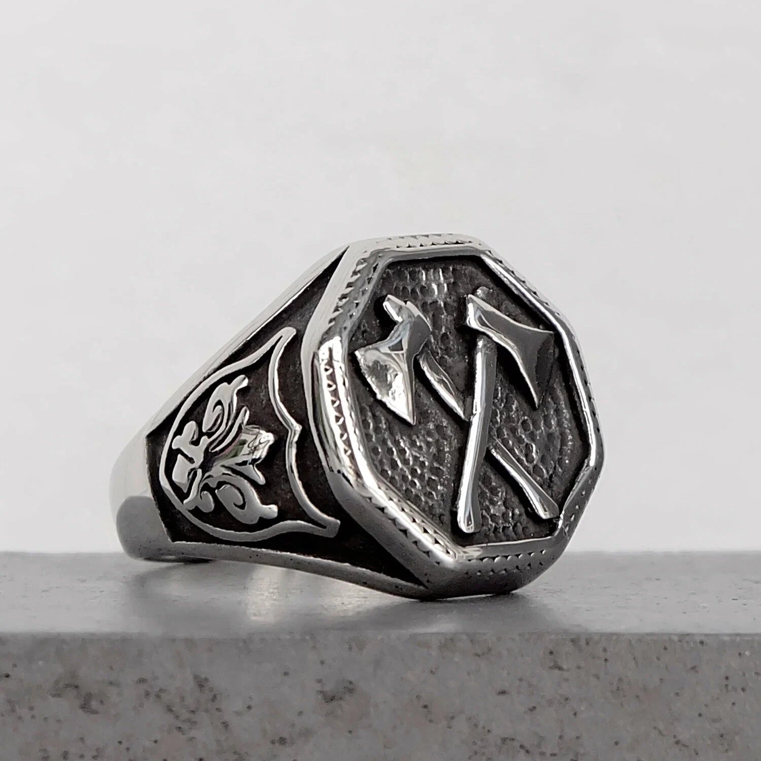 Anel Double Axe ANEL 22 Blueen Store 