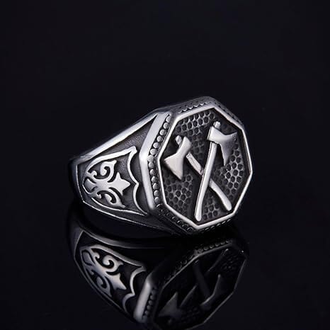 Anel Double Axe ANEL 22 Blueen Store 