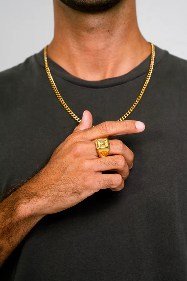 Anel Eagle Banhado a Ouro 18k ANEL 93 Blueen Store 