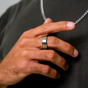 Anel Essential de Aço Prata anel 112 Blueen Store 