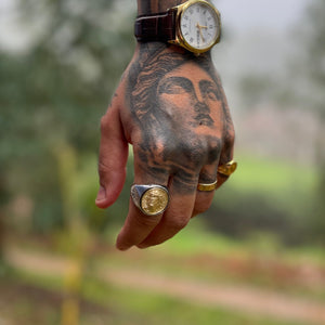 Anel Face de Jesus Cristo ANEL 34 Blueen Store 