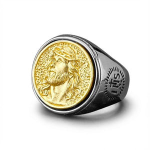 Anel Face de Jesus Cristo ANEL 34 Blueen Store 