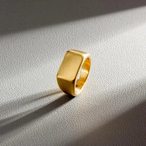 Anel Flat Gold ANEL 28 Blueen Store 