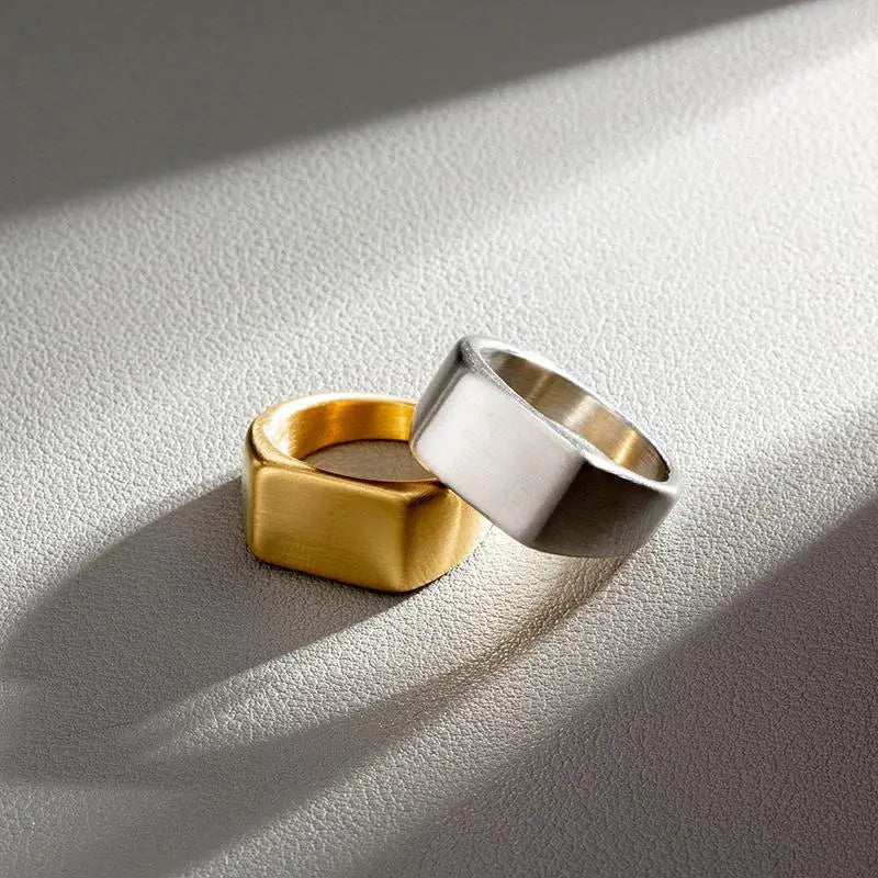 Anel Flat Gold ANEL 28 Blueen Store 