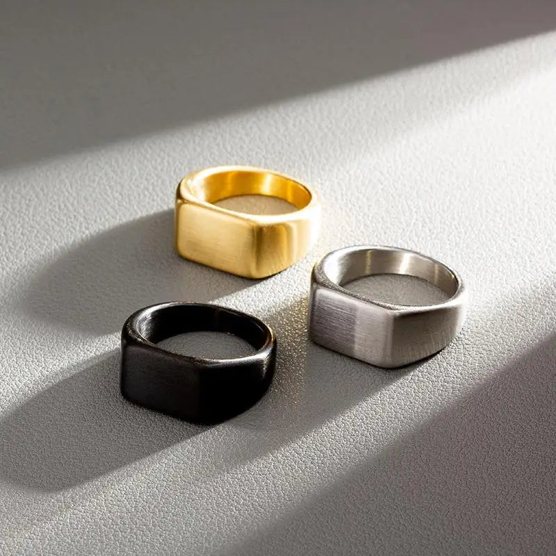 Anel Flat Gold ANEL 28 Blueen Store 