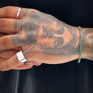 Anel Flat Silver ANEL 29 Blueen Store 