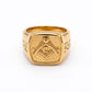 Anel Maçonaria Banhado Ouro 18k ANEL 6 Blueen Store 