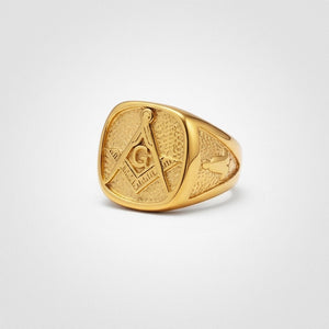 Anel Maçonaria Banhado Ouro 18k ANEL 6 Blueen Store 