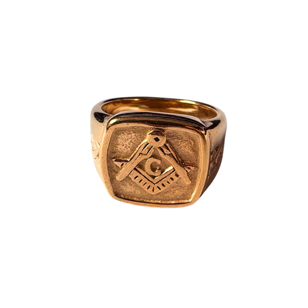 Anel Maçonaria Banhado Ouro 18k ANEL 6 Blueen Store 