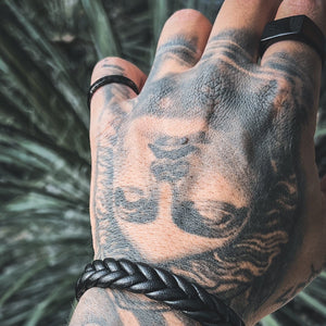 Anel Minimal Black ANEL 40 Blueen Store 