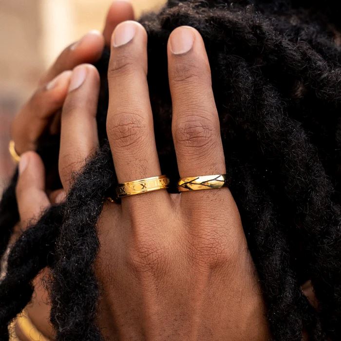 Anel Organic Banhado a Ouro 18k ANEL 115 Blueen Store 