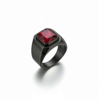 Anel Prince Black and Red ANEL 49 Blueen Store 