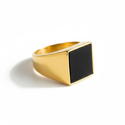 Anel Quadri Banhado a Ouro 18k ANEL 53 Blueen Store 