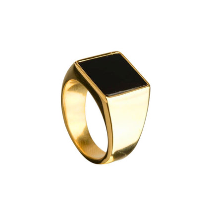 Anel Quadri Banhado a Ouro 18k ANEL 53 Blueen Store 