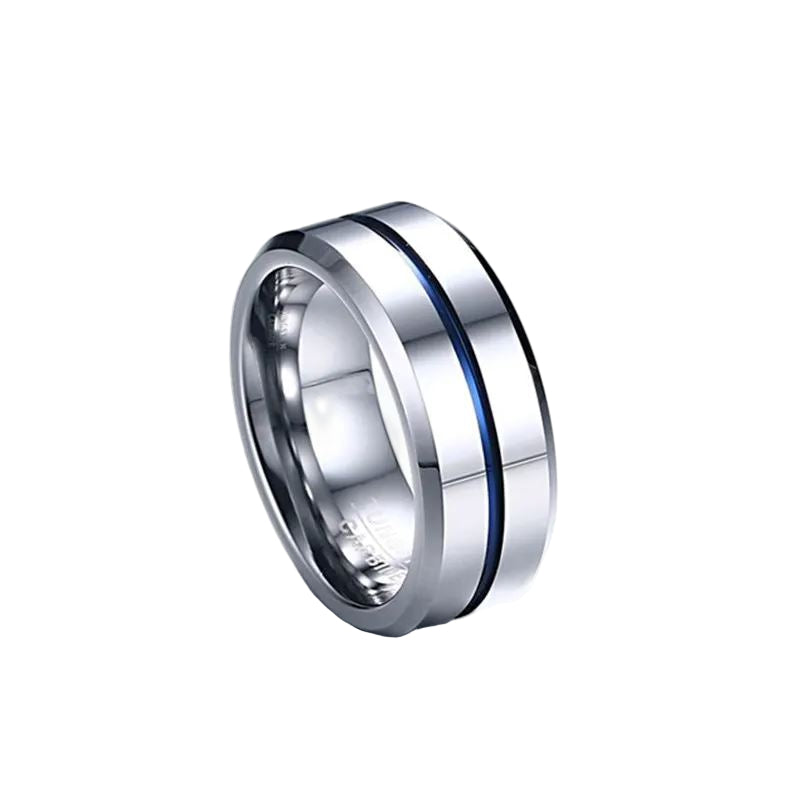Anel Round Silver - Blue Line ANEL 59 Blueen Store