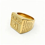 Anel Salmo 91 Banhado a Ouro 18k ANEL 5 Blueen Store 