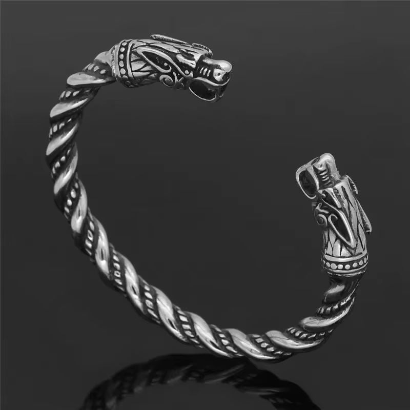 Bracelete Nórdico - Viking Dragon PULSEIRA 04 Blueen Store 