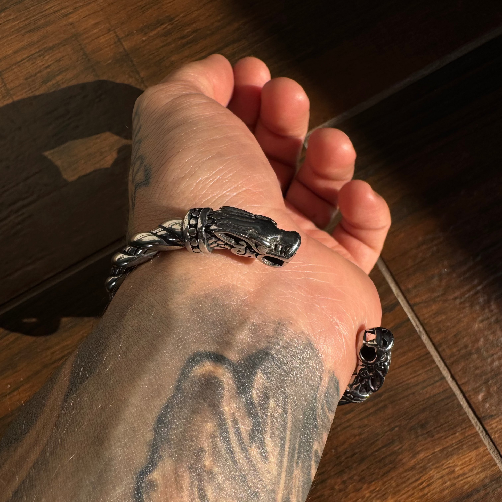 Bracelete Nórdico - Viking Dragon PULSEIRA 04 Blueen Store 