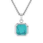 Colar Aço Turquesa colar 69 Blueen Store 