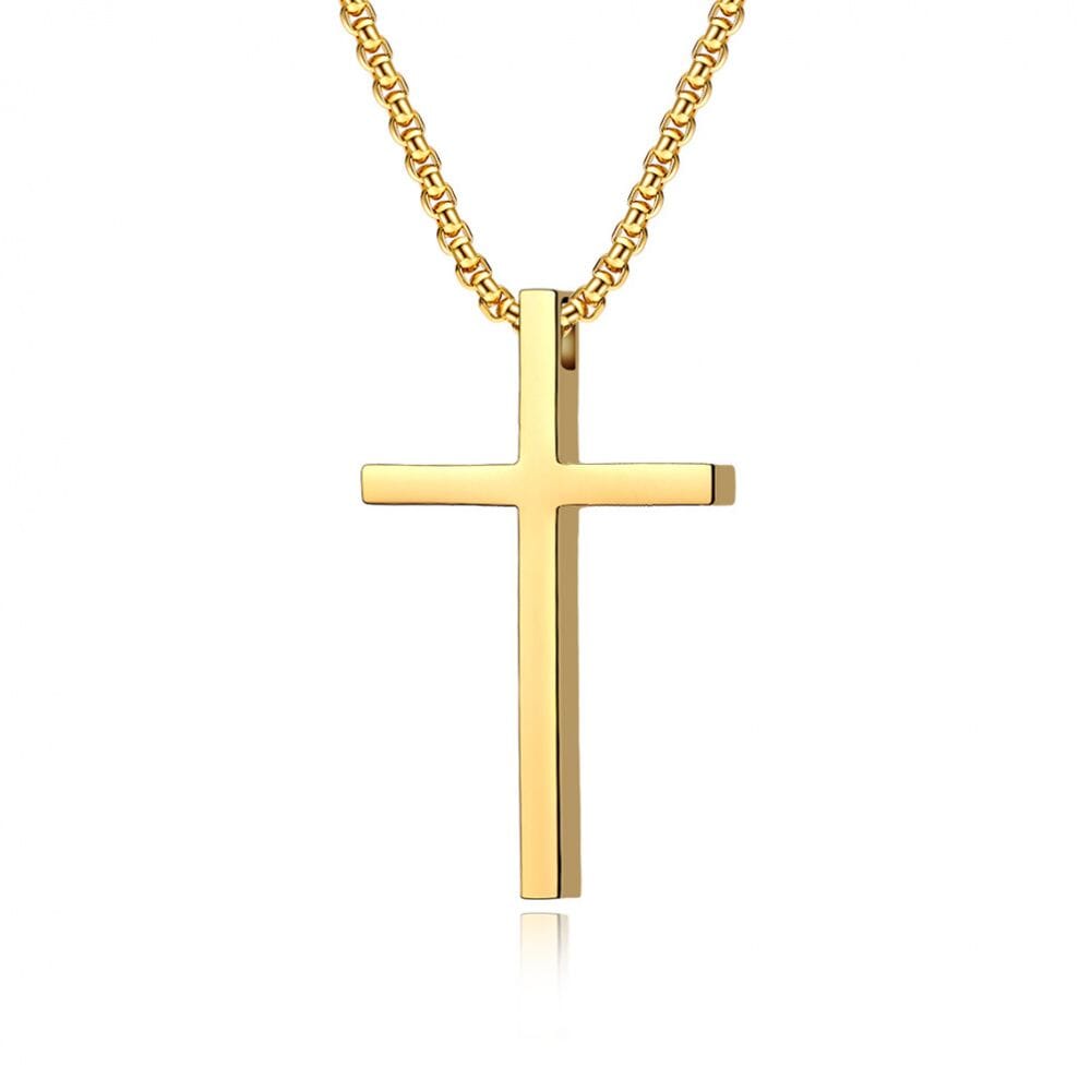 Colar Cruz COLAR 28 Blueen Store Dourado 