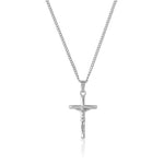 Colar Cruz de Aço Prata COLAR 74 Blueen Store 