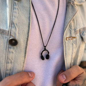 Colar Headphone - Preto COLAR 17 Blueen Store 
