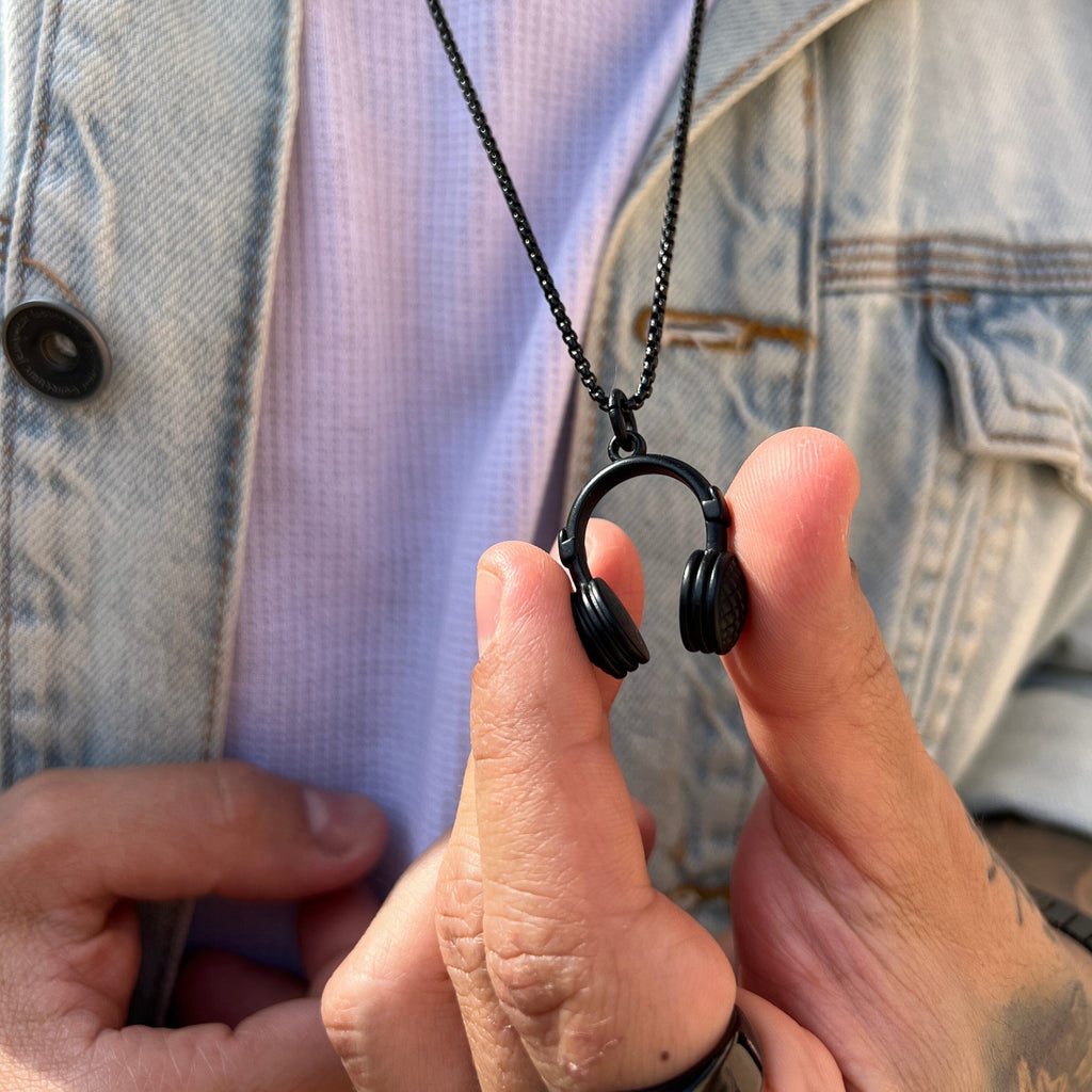 Colar Headphone - Preto COLAR 17 Blueen Store 