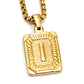 Colar Letra Inicial Banhado a Ouro COLAR 20 Blueen Store Letra I 50cm 
