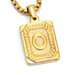Colar Letra Inicial Banhado a Ouro COLAR 20 Blueen Store Letra O 50cm 