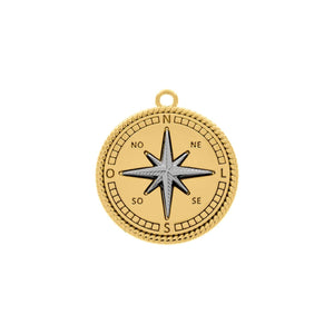 Colar Rosa dos Ventos Banhado Ouro 18k COLAR 27 Blueen Store 