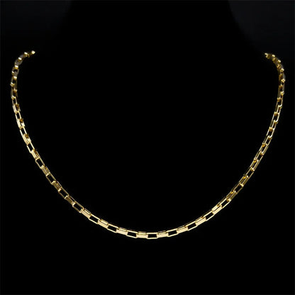 Corrente Cadeado Banhada A Ouro 18k COLAR 67 Blueen Store 