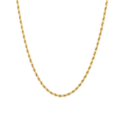 Corrente Minimalista Banhada a Ouro 18k COLAR 36 Blueen Store 