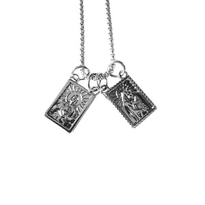 Escapulário de Aço Prata COLAR 39 Blueen Store 