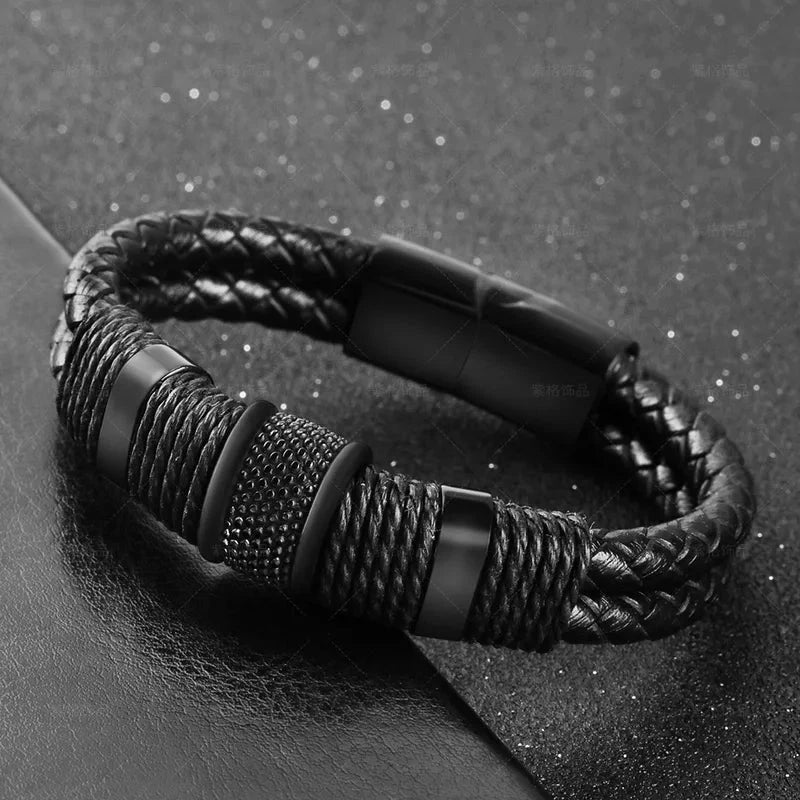 Pulseira Clássica - Duplo Couro PULSEIRA 54 Blueen Store 