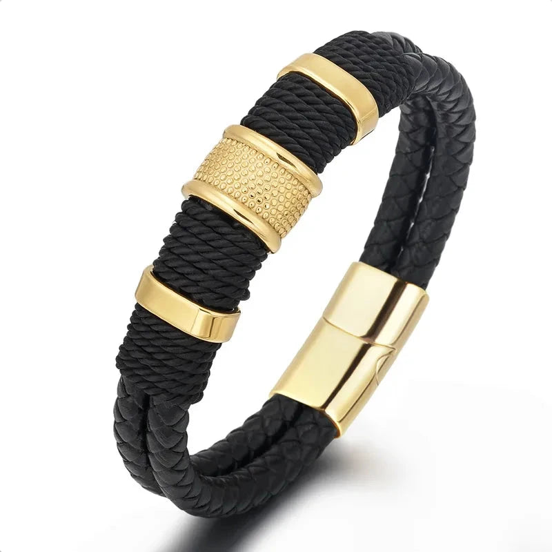 Pulseira Clássica - Duplo Couro PULSEIRA 54 Blueen Store 