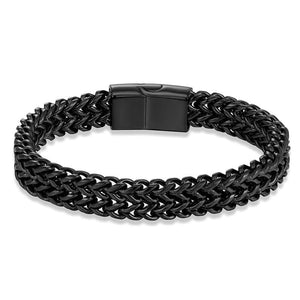 Pulseira Corrente Dupla - Preta PULSEIRA 57 Blueen Store 