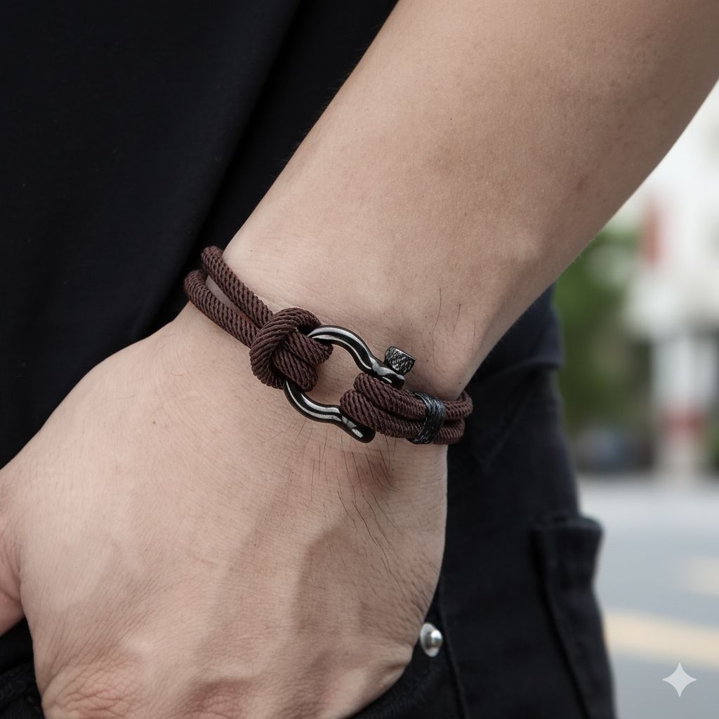 Pulseira de Corda - Hook PULSEIRA CORDA 17 Blueen Store 