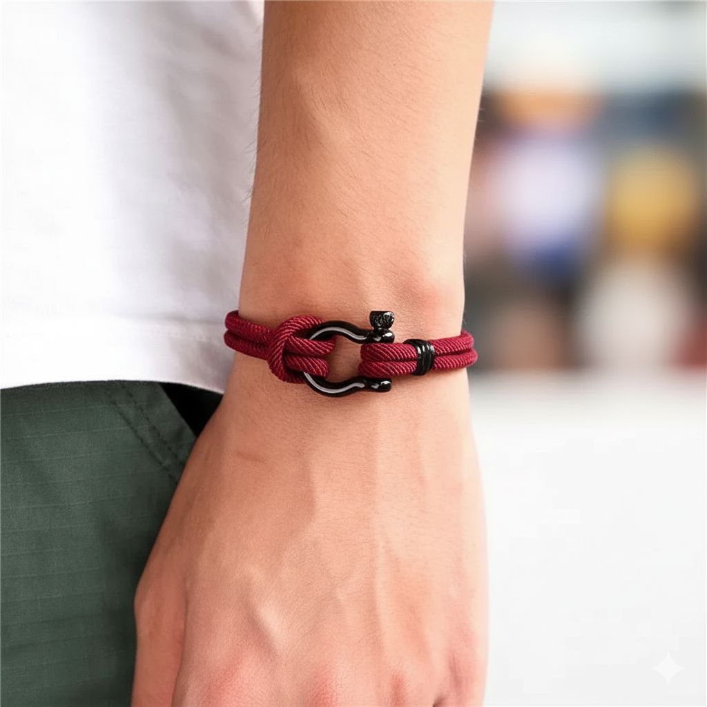 Pulseira de Corda - Hook PULSEIRA CORDA 17 Blueen Store 