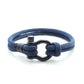 Pulseira de Corda - Hook PULSEIRA CORDA 17 Blueen Store Azul 19cm 