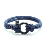 Pulseira de Corda - Hook PULSEIRA CORDA 17 Blueen Store Azul 19cm 