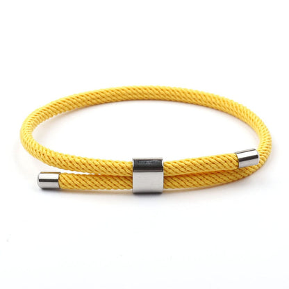Pulseira de Corda Loop - Mustard PULSEIRA CORDA 13 Blueen Store 