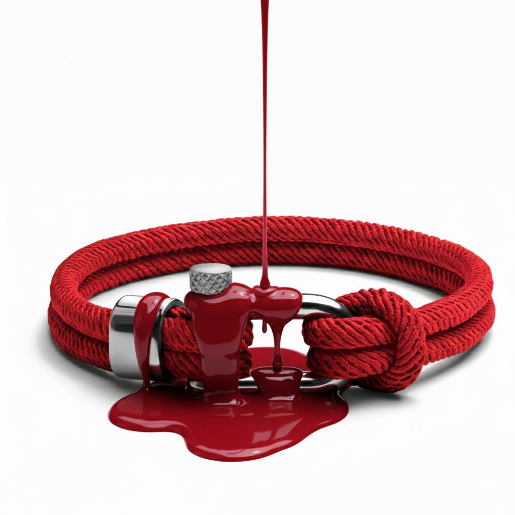 Pulseira de Corda Marine - Blood PULSEIRA CORDA 06 Blueen Store 