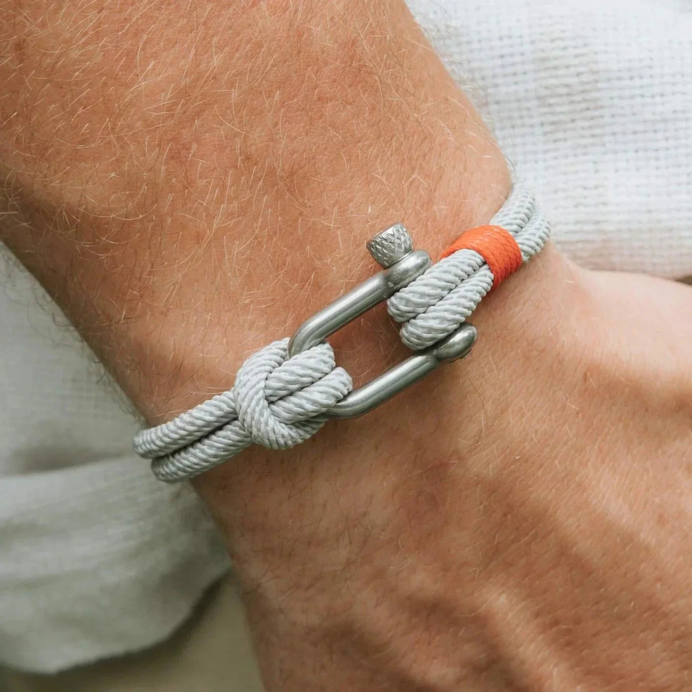 Pulseira de Corda Marine Cinza PULSEIRA CORDA 04 Blueen Store 