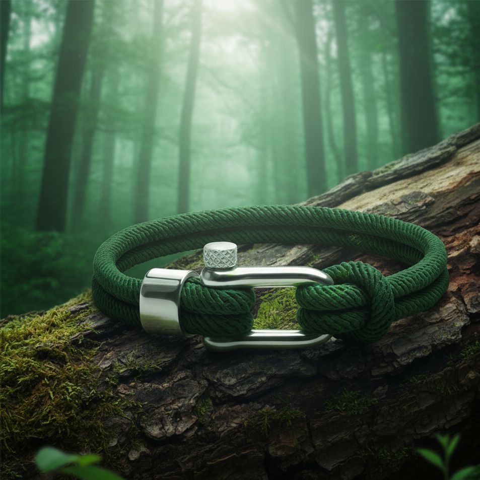 Pulseira de Corda Marine - Forest PULSEIRA CORDA 02 Blueen Store 