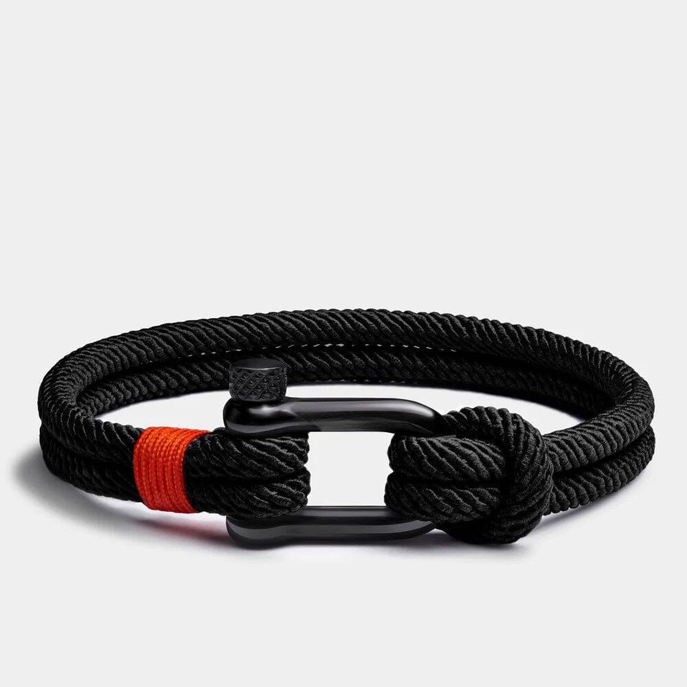 Pulseira de Corda - Marine PULSEIRA CORDA 01 Blueen Store Preto Preto 19 cm