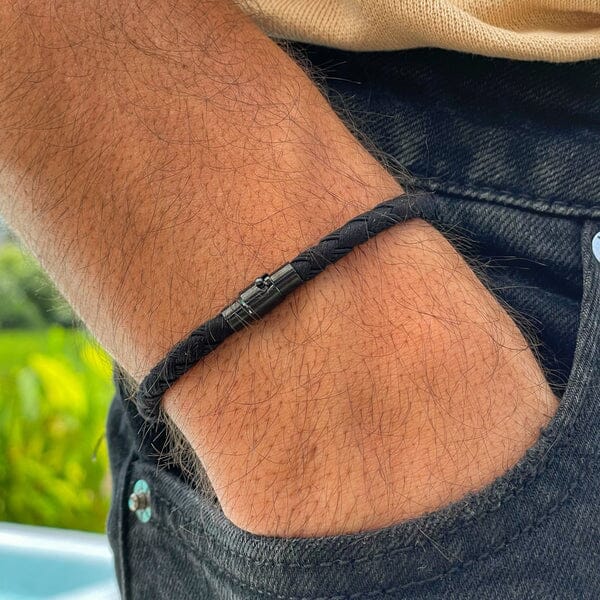 Pulseira de Corda Rope Black PULSEIRA CORDA 07 Blueen Store 